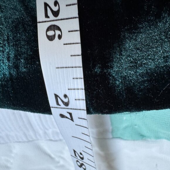 Autres Filles Deep Emerald Teal Green Crushed Velvet Blazer and Pants Suit Set - Picture 14 of 16